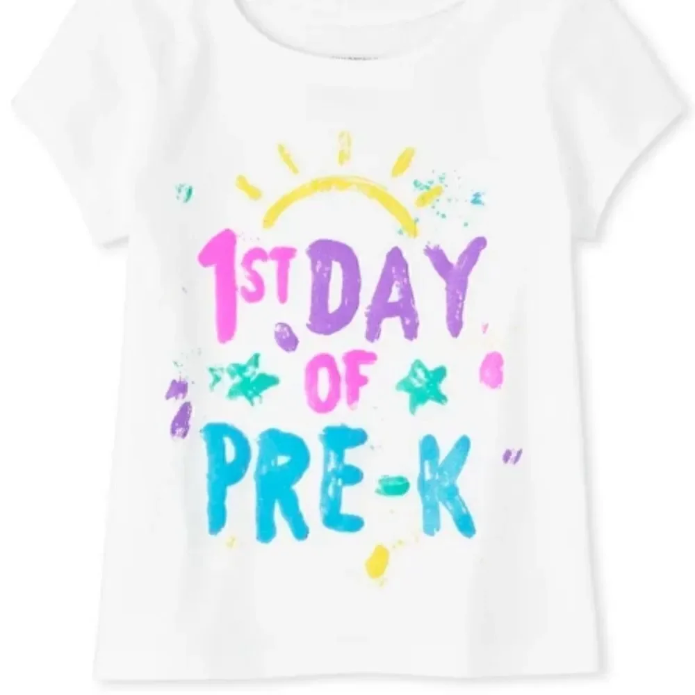2T First Day of Pre-K Tee Toddler Girl School